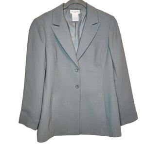 WORTHINGTON PETITES SAGE GREEN CONTEMPORARY WOMEN'S BLAZER SIZE 8 EUC